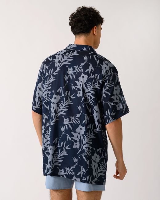 Tommy Hilfiger Blue Bowling Shirt for men