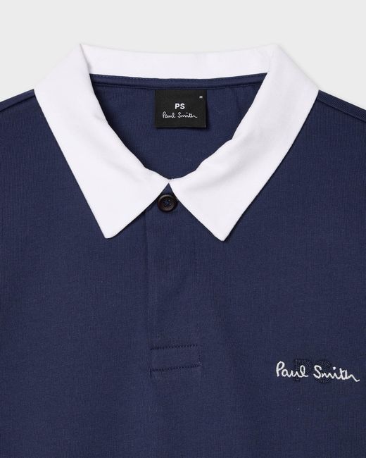 Paul Smith Blue Ps Casual Fit Rugby Top for men