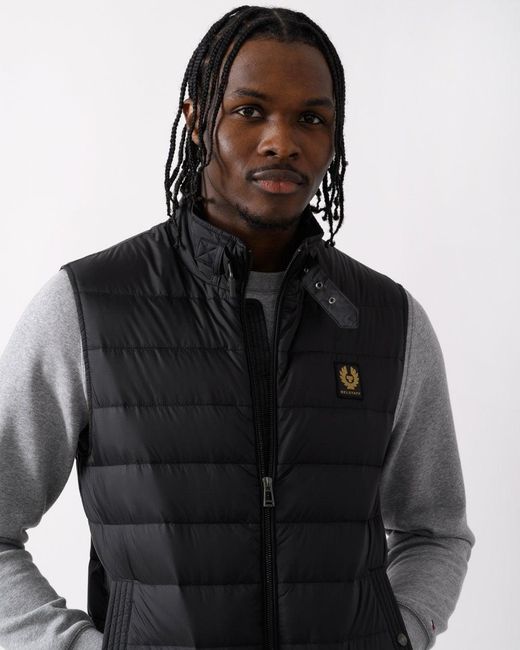 Belstaff Black Circuit Gilet for men