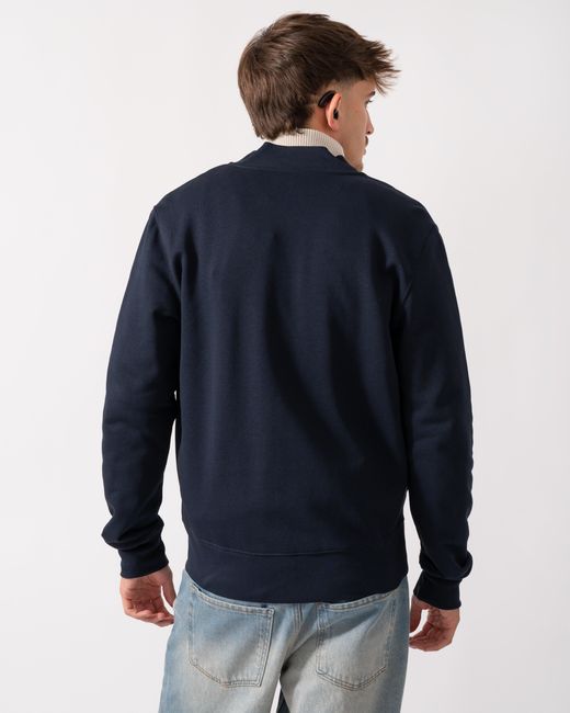 Paul Smith Blue Ps Zip Bomber With Zebra Logo for men