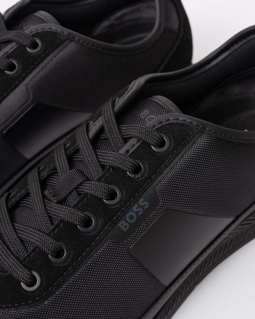 Boss Black Nitan Low-Top Trainers With Structured Trims for men