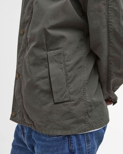 Barbour Gray Tracker Casual Jacket for men