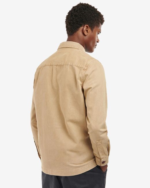 Barbour Natural Washed Overshirt Size: L for men