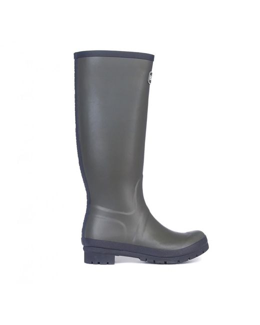 barbour abbey wellington boots olive