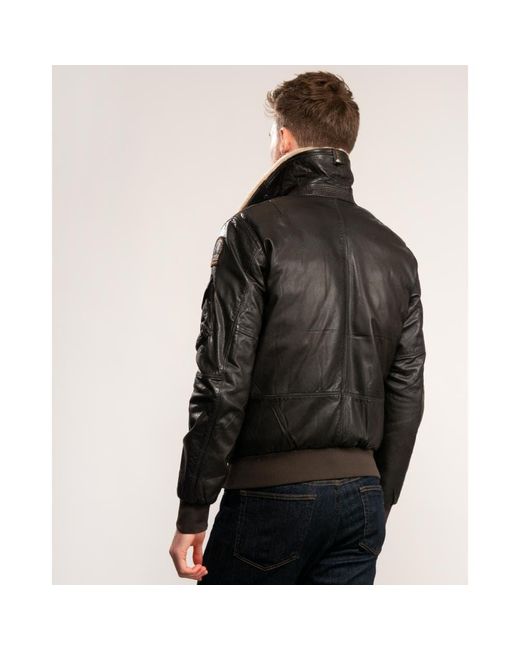 Parajumpers Josh Leather Jacket in 