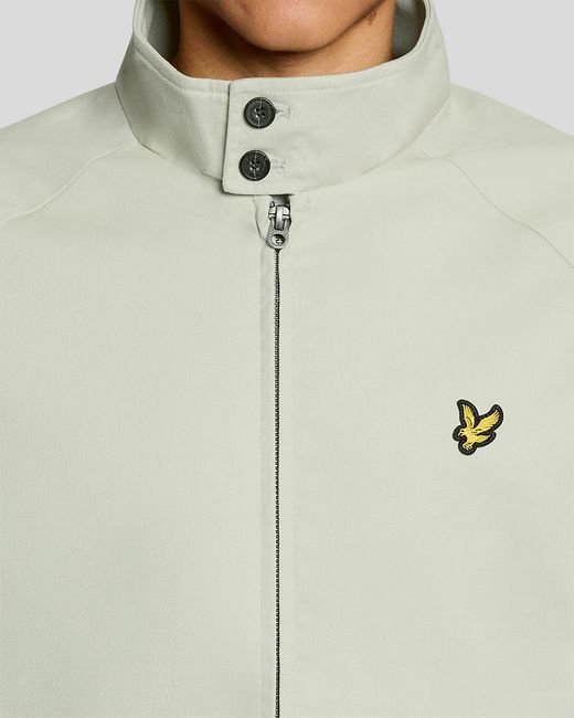 Lyle & Scott Gray Cotton Harrington Jacket for men