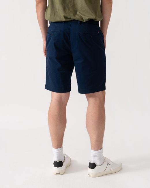 Tommy Hilfiger Blue Denton 9.5" Essential Twill Shorts for men