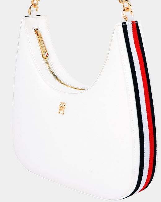 Tommy Hilfiger White Th Essential Corp Crossover Bag