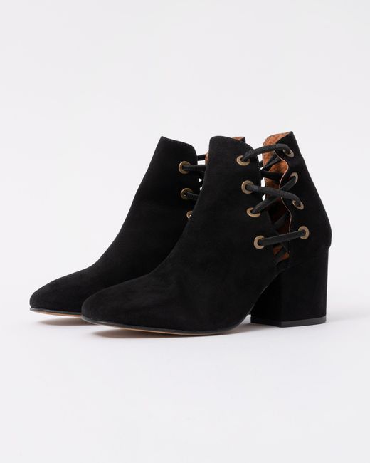 H by Hudson Black Kris Suede Shoe