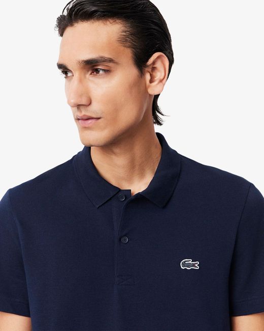 Lacoste Blue Short Sleeved Polo Shirt for men