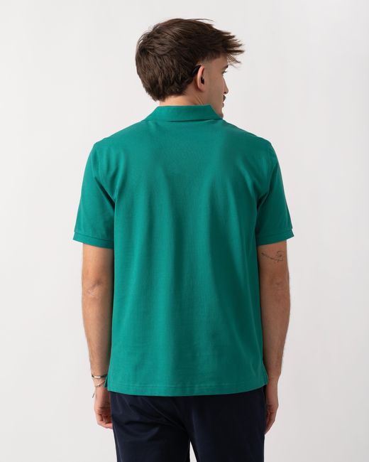Gant Green Regular Fit Short Sleeve Shield Logo Pique Polo for men