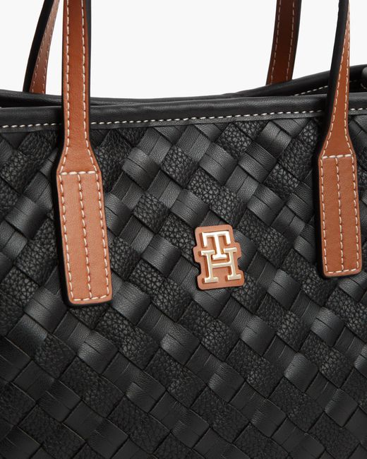 Tommy Hilfiger Black Th City Mini Tote Bag