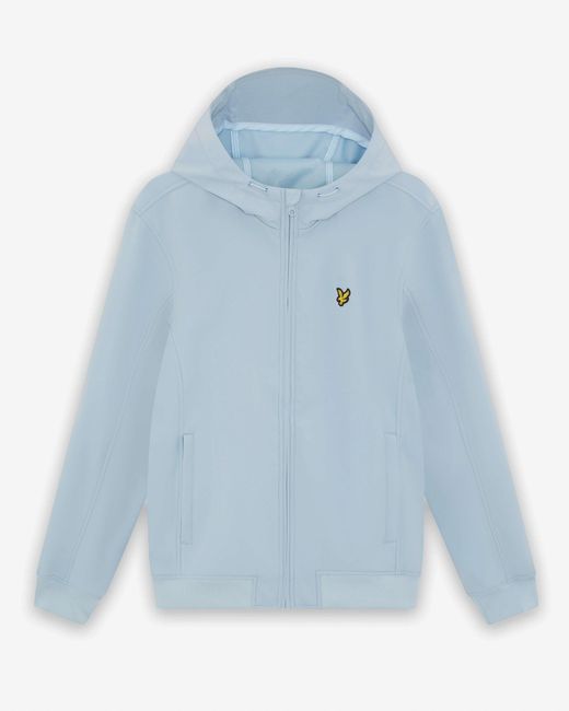 Lyle & Scott Blue Mesh Lined Softshell Jacket for men