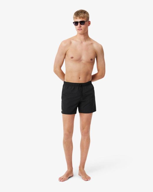 Lacoste Black Light Quick-Dry Swim Shorts for men