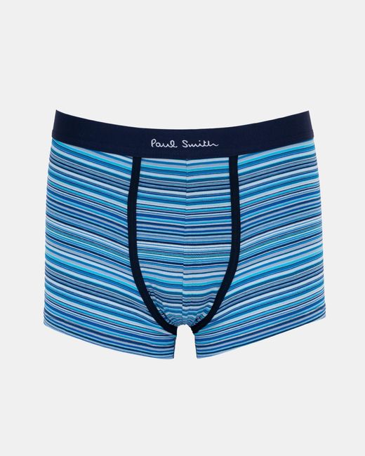 Paul Smith Blue Signature Stripe Trunks for men