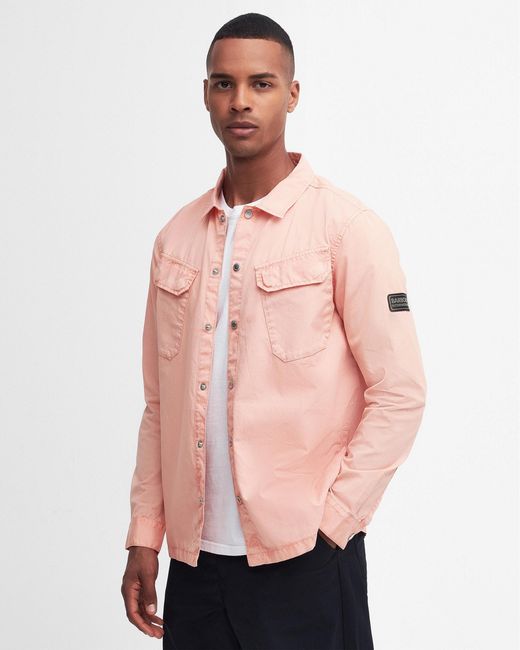 Barbour Pink Gear Overshirt for men