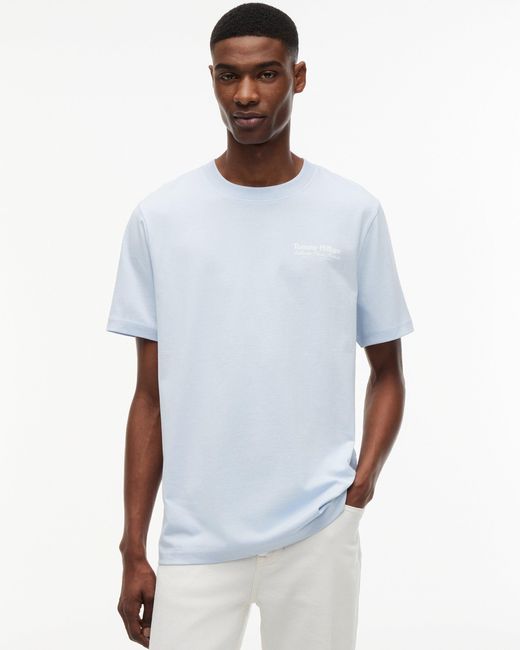 Tommy Hilfiger White Nautical Back Graphic T-Shirt for men