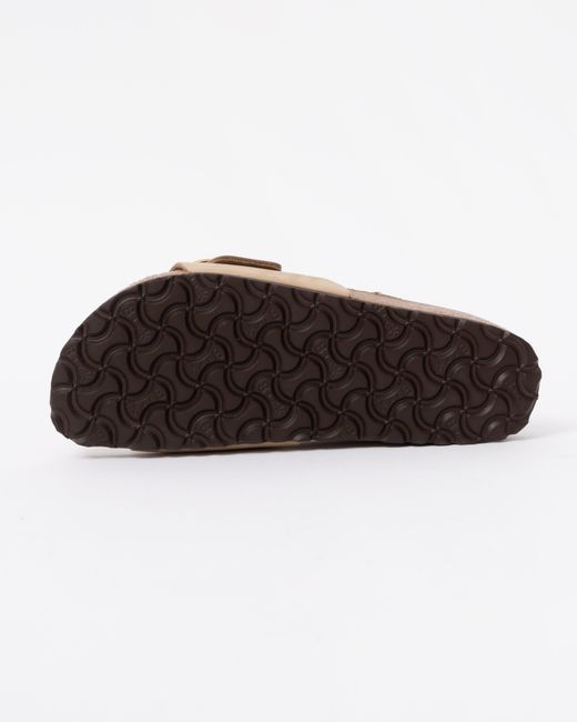 Birkenstock Brown Madrid Big Buckle Nubuck Leather Sandals
