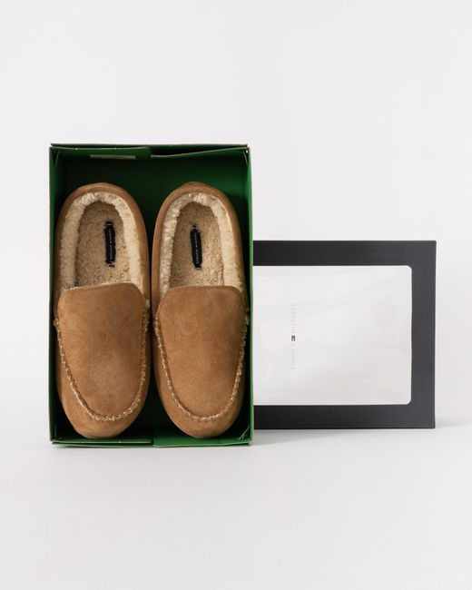 Tommy Hilfiger Multicolor Suede Shirling Hilfiger House Slippers for men