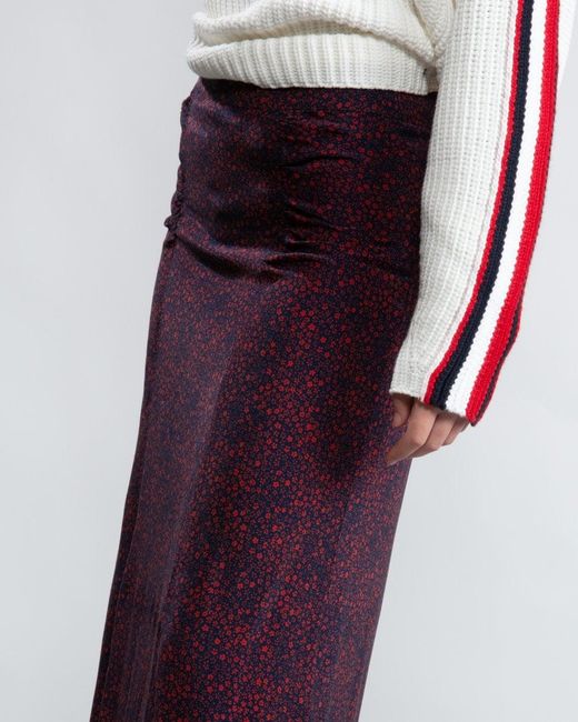 Tommy Hilfiger Red Kacy Midi Skirt