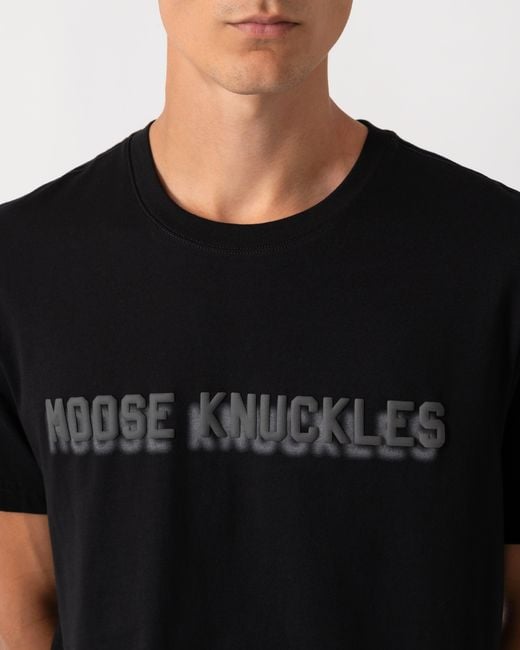 Moose Knuckles Black Shadow Logo T-Shirt for men