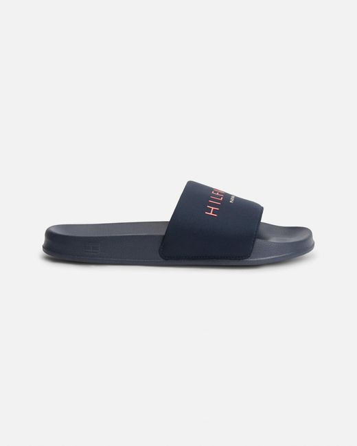 Tommy Hilfiger Blue Hilifger Neoprene Pool Slides for men