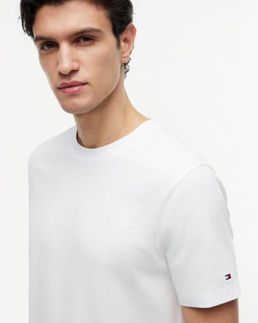 Tommy Hilfiger White Nautical Back Photo T-Shirt for men