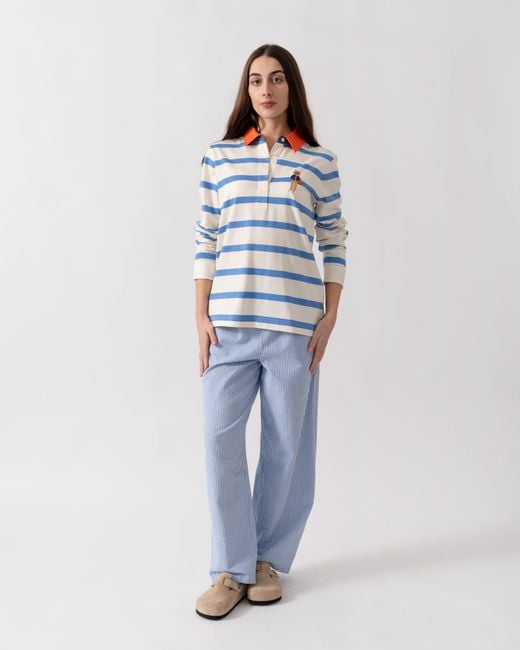 Joules White Falmouth Jonty Rugby Shirt