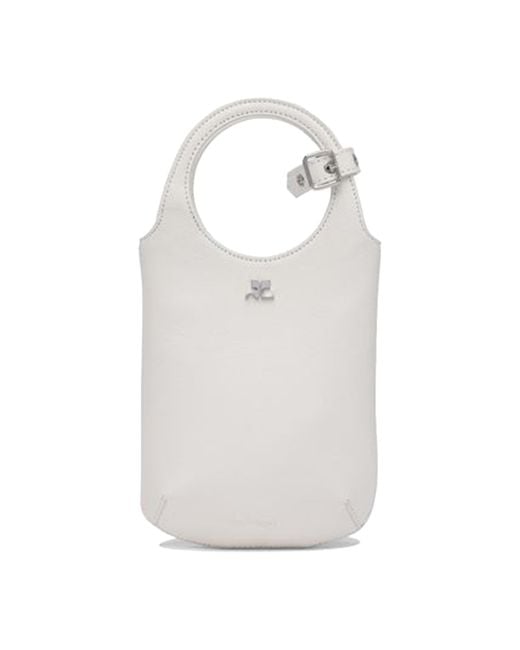 Courreges White Slim Handbag