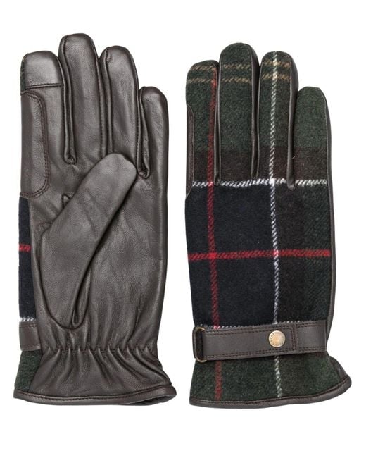 Barbour Black 100% Leather Gloves