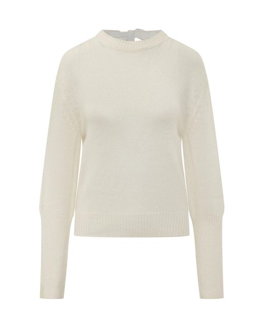 Lanvin White Knot O'Dtail Jumple