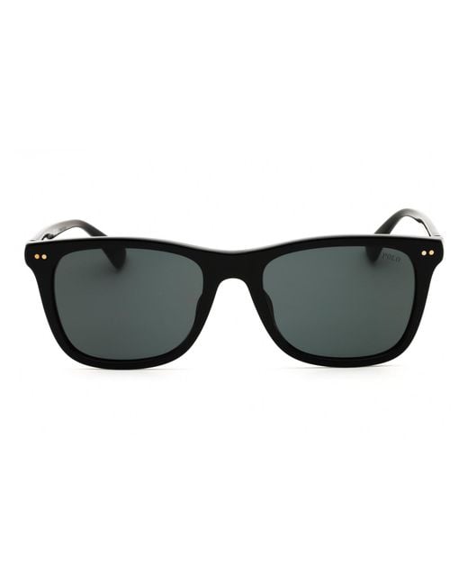 Polo Ralph Lauren Black Stylish Rectangular Sunglasses for men