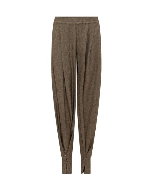 ANDAMANE Natural Renee Buttoned Pants