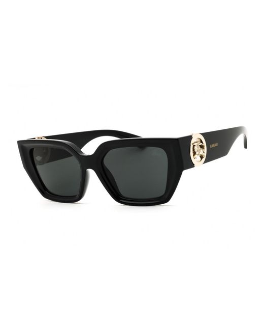 Burberry Black Rectangular Premium Sunglasses
