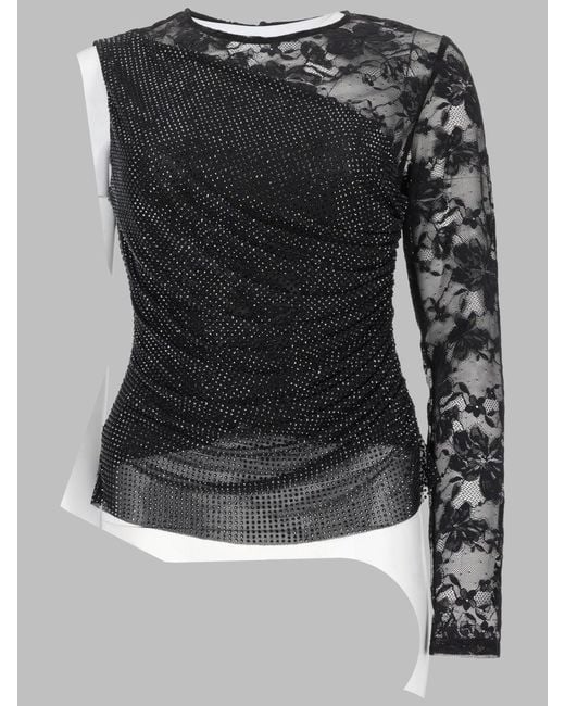 Self-Portrait Black Elegant Top For