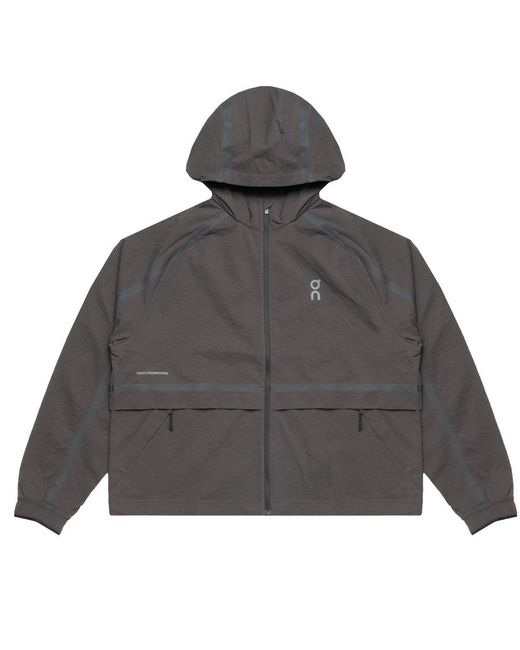 On Shoes Gray Performance Volt Jacket for men