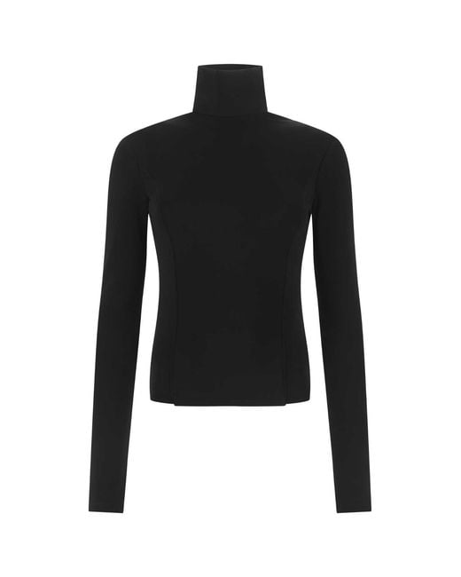 Givenchy Black Stretch Viscose Blend Top