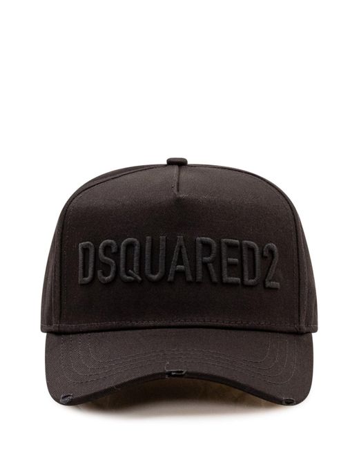 DSquared² Black Classic Adjustable Baseball Cap