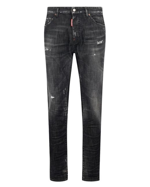 DSquared² Gray Teddy Jeans for men