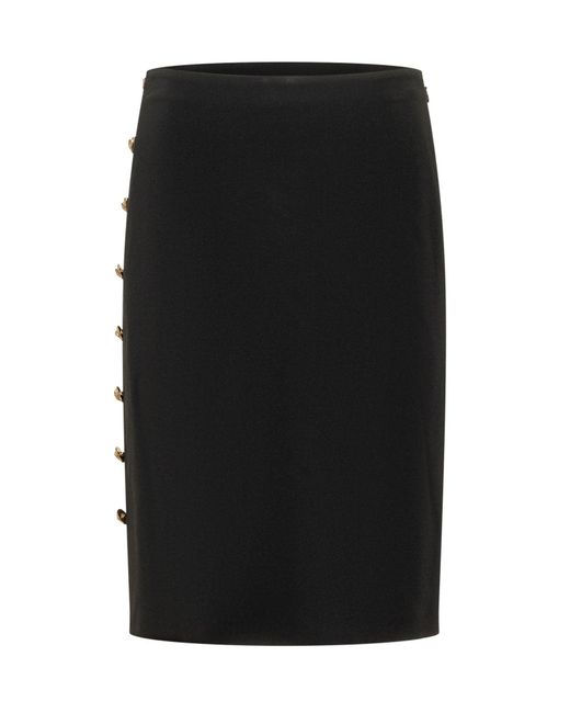 Versace Black Techno Cady Skirt