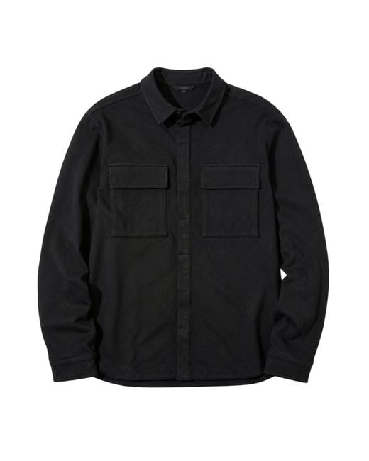 Thom Krom Black Utility Overshirt Jacket for men