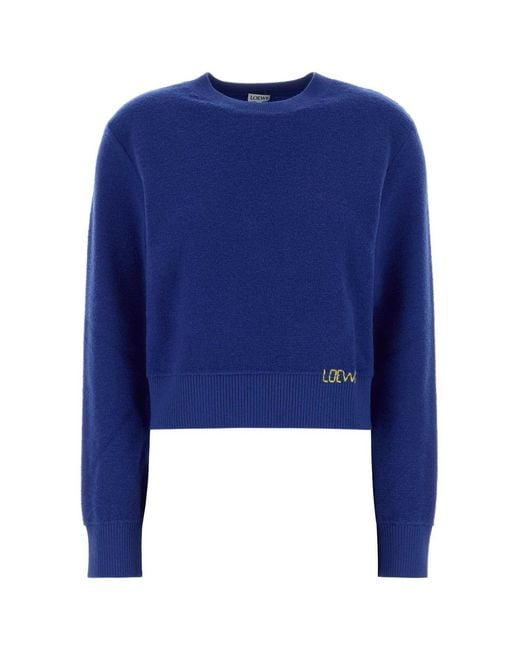 Loewe Blue Wool Sweater
