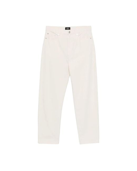 A.P.C. White A. P.C. Mini Essential Tote Bag