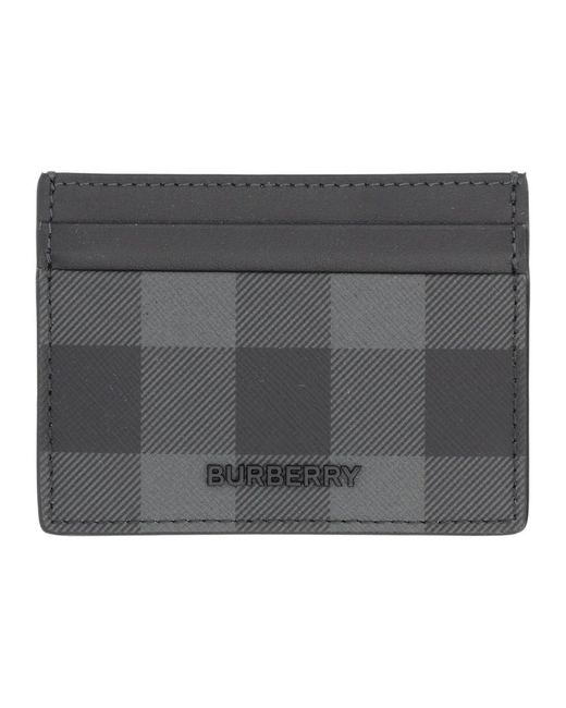 Burberry Gray Sleek Mini Wallet for men