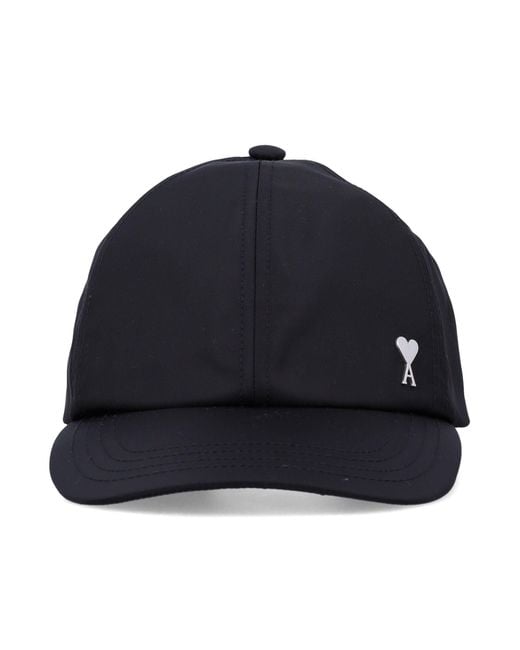 AMI Blue 100% Polyamide Hat for men