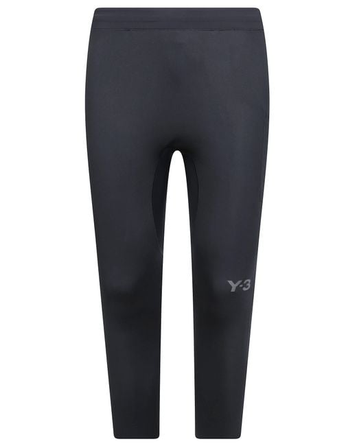 Y-3 Blue Run Tights for men