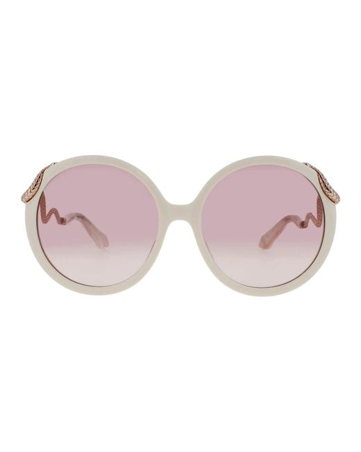 Roberto Cavalli Pink Elegant Gradient Mini Sunglasses