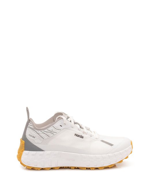 Norda White Trail Running Sneakers With Technical Inserts