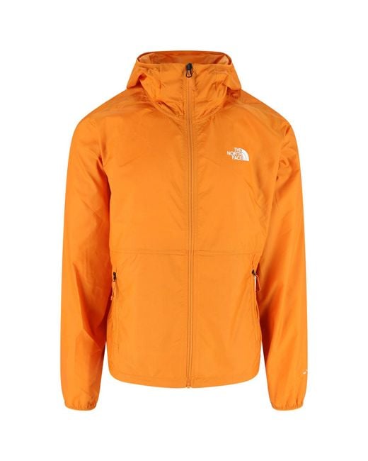 The North Face Orange Lightweight Zip Jacket for men