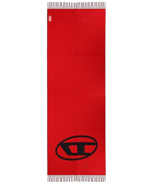 DIESEL Red Chic Winter Scarf for men